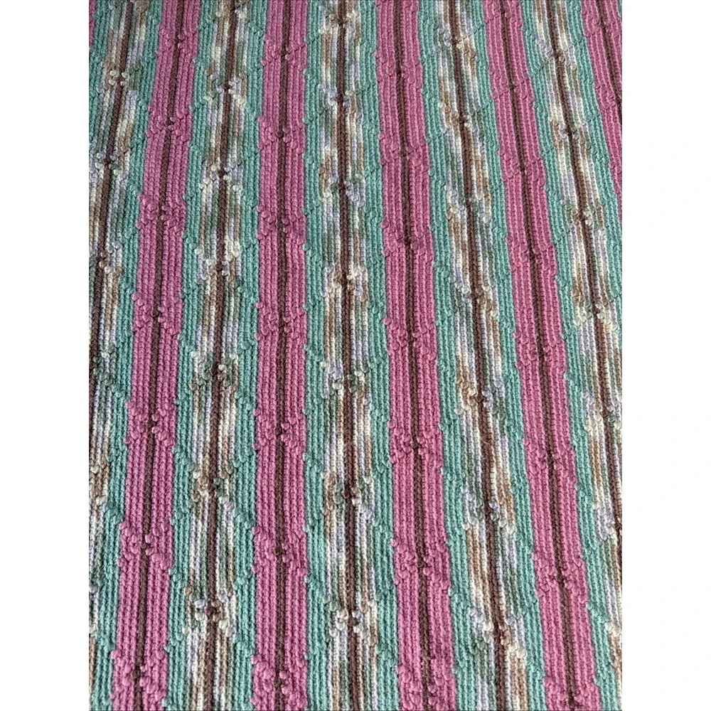 ESTATE SALE~Handmade CROCHET Vintage Afghan Blanket Throw 63